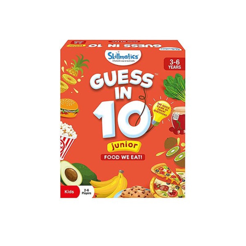 Skillmatics, Guess in 10 Junior Food We Eat!, 3-6 Years, Gifts, Super Fun & Educational, SKILL124GJFE