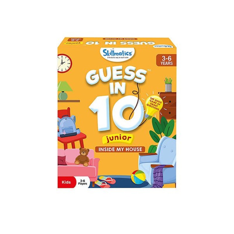Skillmatics, Guess in 10 Junior Inside My House, 3-6 Years, Gifts, Super Fun & Educational, SKILL126GJIH