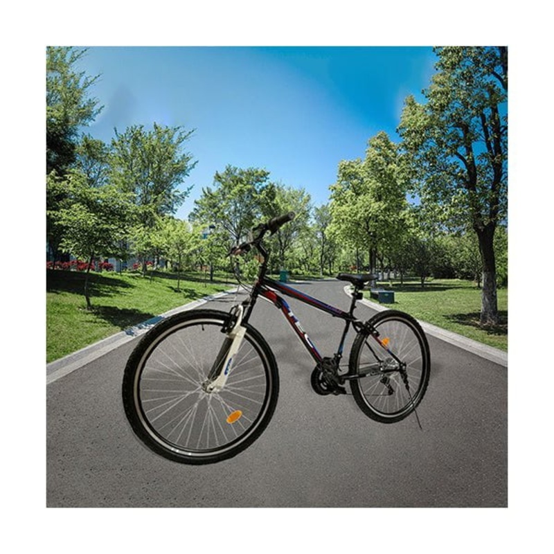 TEC, Bike Titan 26 Black Blue Red with Shimano, S22