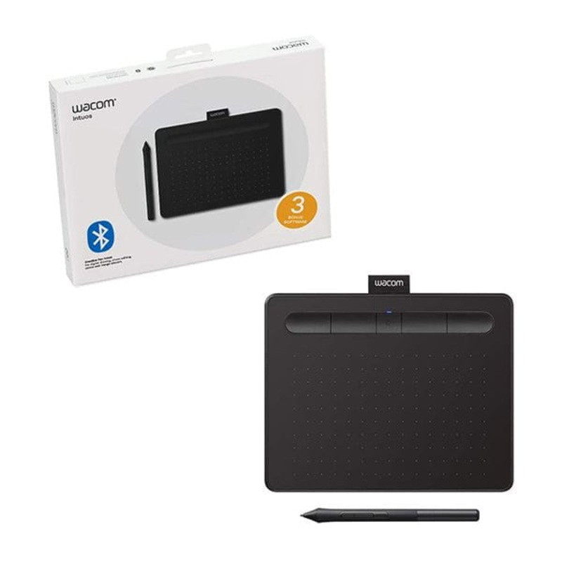 Wacom Intuos Wireless Graphics Drawing Tablet for Mac, PC, Chromebook & Android (small) with Software Included – CTL4100WLK0