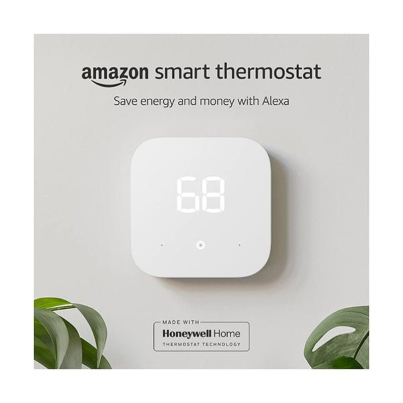 Amazon Smart Thermostat  ENERGY STAR certified, DIY install, Works with Alexa