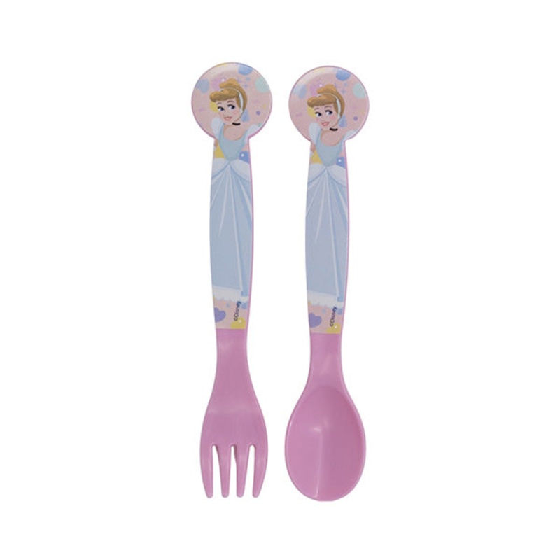 Disney Stor 2 Pcs PP Cutlery Set In Polybag Disney Princess True – 51217