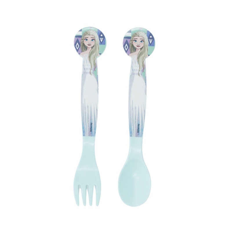 Disney Stor 2 Pcs PP Cutlery Set In Polybag Frozen Ice Magic – 74217