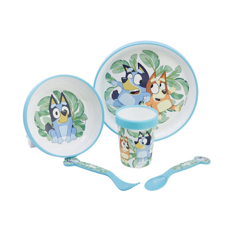 Disney Stor Non-Slip 5 Pcs Bicolor Premium Set In Standard Box Bluey – 50675