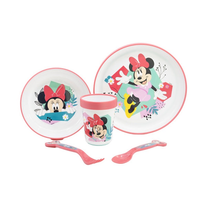 Disney Stor Non-Slip 5 Pcs Bicolor Premium Set In Standard Box Minnie Mouse Being More Minnie – 74485