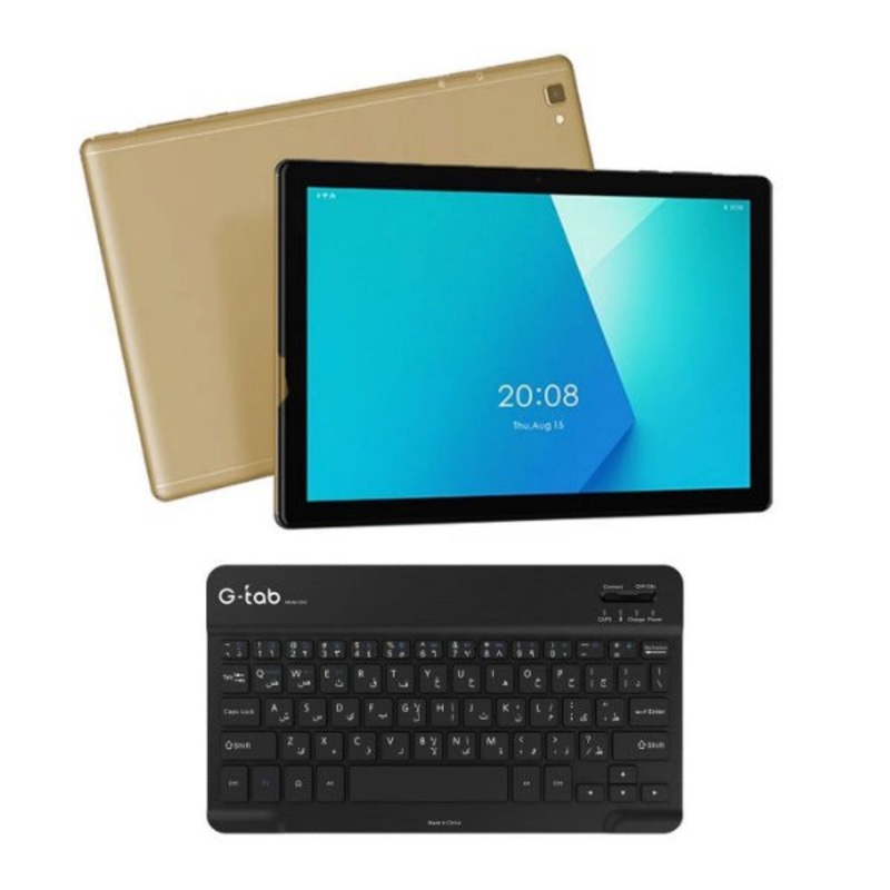 G-Tab S12 2GB/32GB, 3G 10.1 IPS Display Tablet, Quad Core, Dual Cameras, 3G, Wi-Fi, Bluetooth, 6000 mAh Battery + Free Bluetooth Keyboard