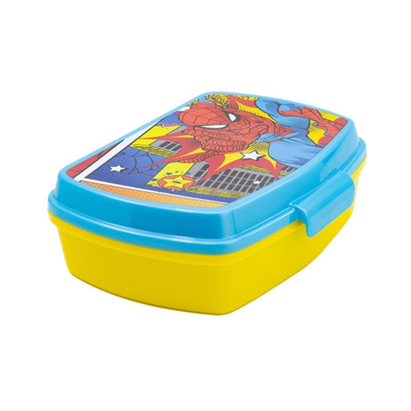 Stor Funny Sandwich Box Spiderman Midnight Flyer – 74774