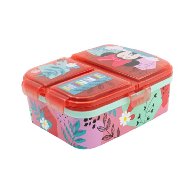 Stor Xl Multi Compartment Rectangular Sandwich Box Minnie Mouse Being More Minnie – 74499
