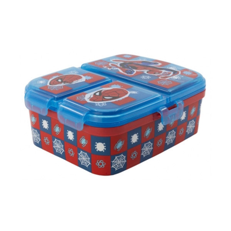 Stor Xl Multi Compartment Rectangular Sandwich Box Spiderman Arachnid Grid – 74799