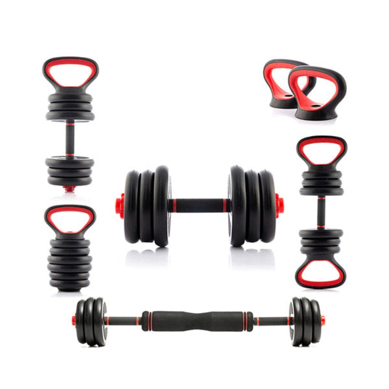 InnovaGoods 6-In-1 Set of Adjustable Weights with Exercise Guide Sixfit – V0103361