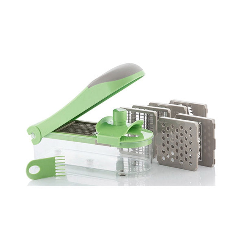InnovaGoods 7 in-1 Vegetable Cutter, Grater, and Mandolin with Recipes and Accessories Choppie Expert – V0103134
