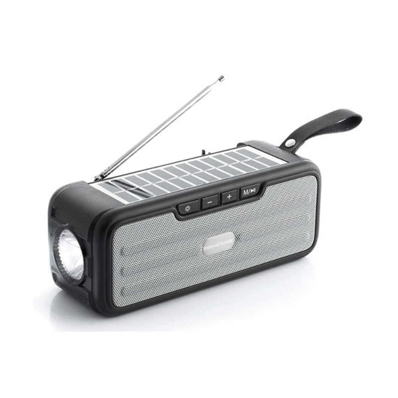 InnovaGoods Wireless Speaker with Solar Charging and Led Torch Sunker – V0103466