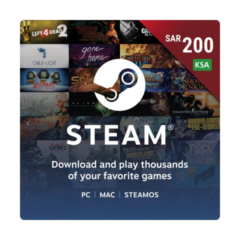 KSA – Steam Wallets 200 SAR