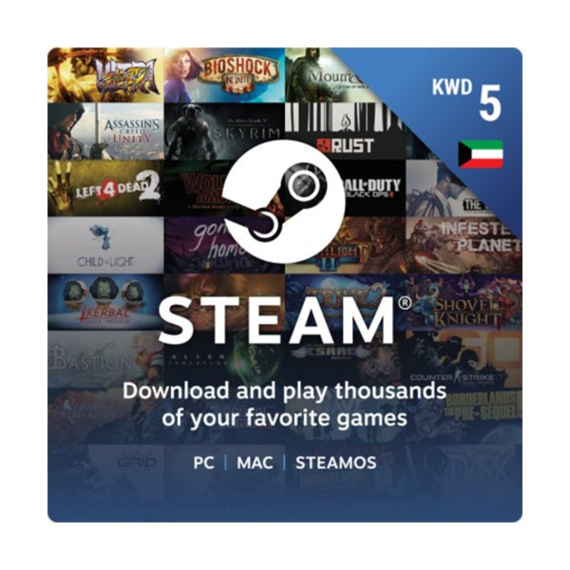 Kuwait – Steam Wallets 5 KWD