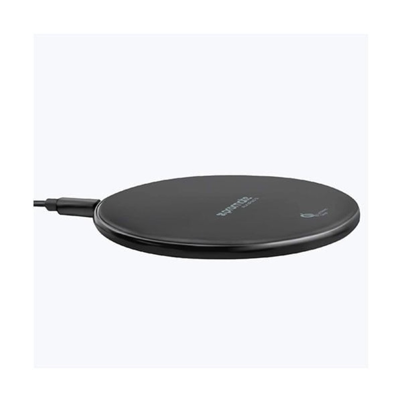 Promate, AuraPad-3 Qi Wireless Charger, with LED Light, Anti Scratch Surface and Over-Heating Protection for iPhone X, 8, Galaxy Note 8, S8