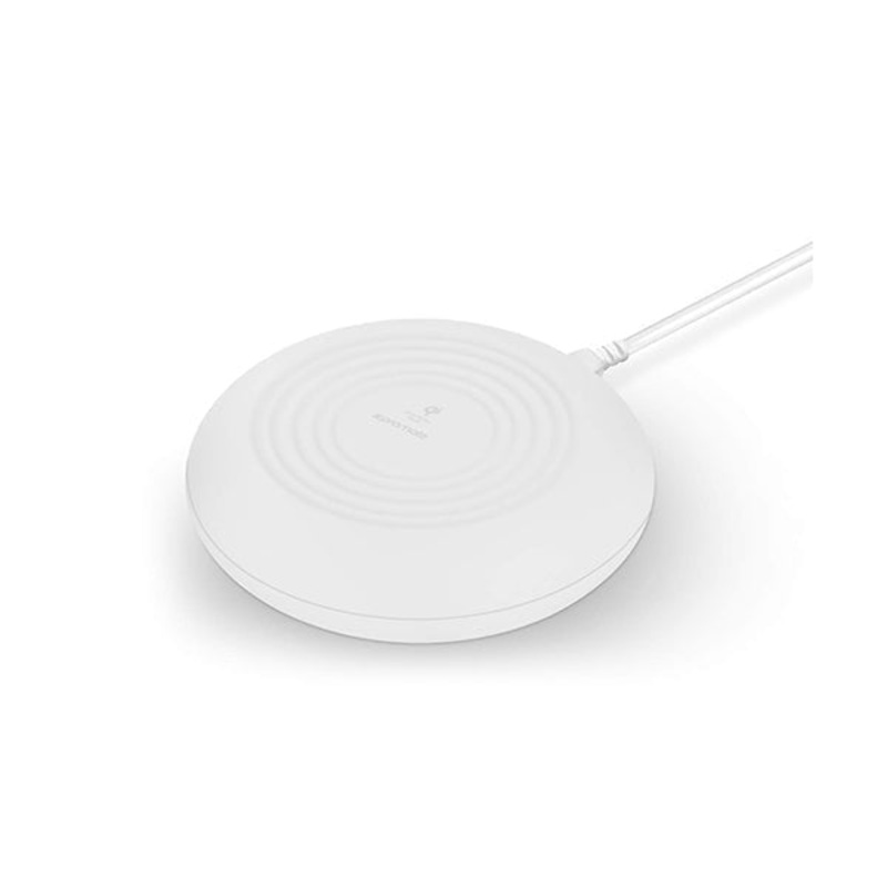 Promate, Cloud-Qi Wireless Charging Pad with LED Light, Ultra-Fast Qi Wireless Charging Pad with Colorful LED Night Light and Silicone Anti-Slip Surface, Over-Heating Protection