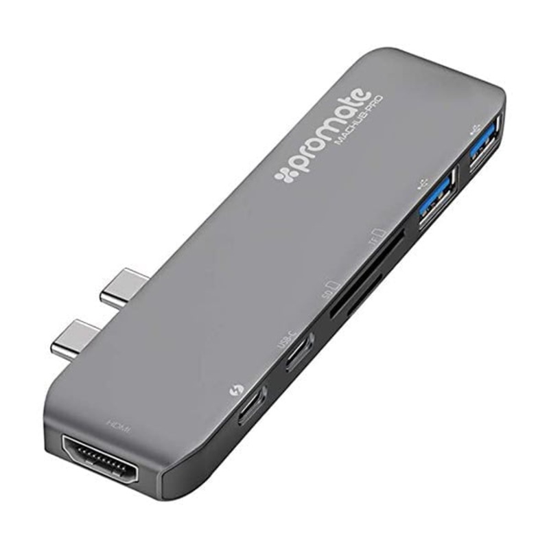 Promate, MacHub Pro 7 in 1 Hub Adapter