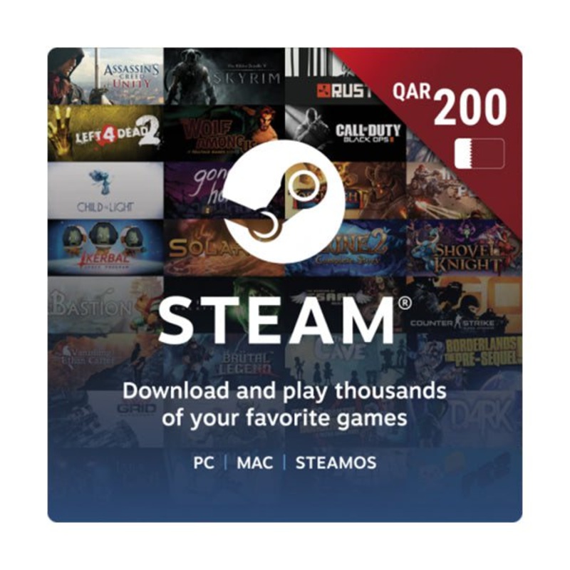 Qatar – Steam Wallets 200 QAT