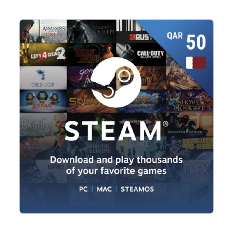 Qatar – Steam Wallets 50 QAT
