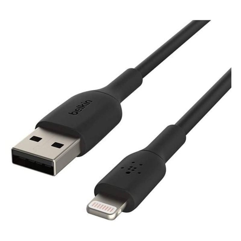 Belkin, CAA001bt1MBK Lightning Cable Boost Charge Lightning to USB Cable for iPhone, iPad, AirPods MFi-Certified iPhone Charging Cable, 3ft/1m