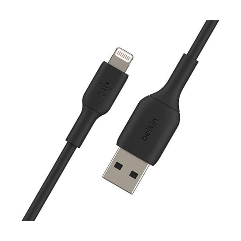Belkin, CAA001BT1MBK2PK Lightning Cable (2 Pack) Boost Charge Lightning to USB Cable for iPhone, iPad, AirPods, MFi-Certified iPhone Charging Cable, 3.3ft/1m