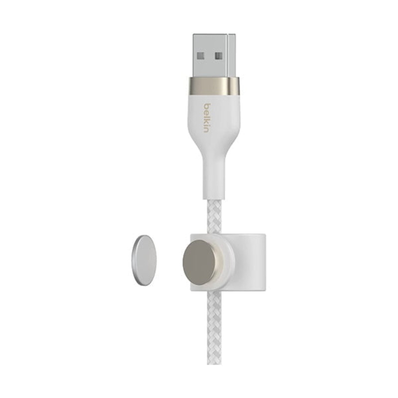 Belkin, CAA010BT3MWH Boost Charge Pro Flex Braided USB Type A to Lightning Cable (3M/10FT), MFi Certified Charging Cable for iPhone 13, 12, 11, Pro, Max, Mini, SE, iPad and More