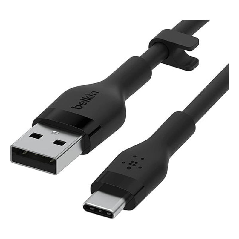 Belkin, CAB009BT1MBK Boost Charge Flex Silicone USB Type C to C Cable (1M/3.3FT), USB-IF Certified Power Delivery PD Fast Charging Cable for MacBook Pro, iPad Pro, Galaxy S21, Ultra, Plus and More