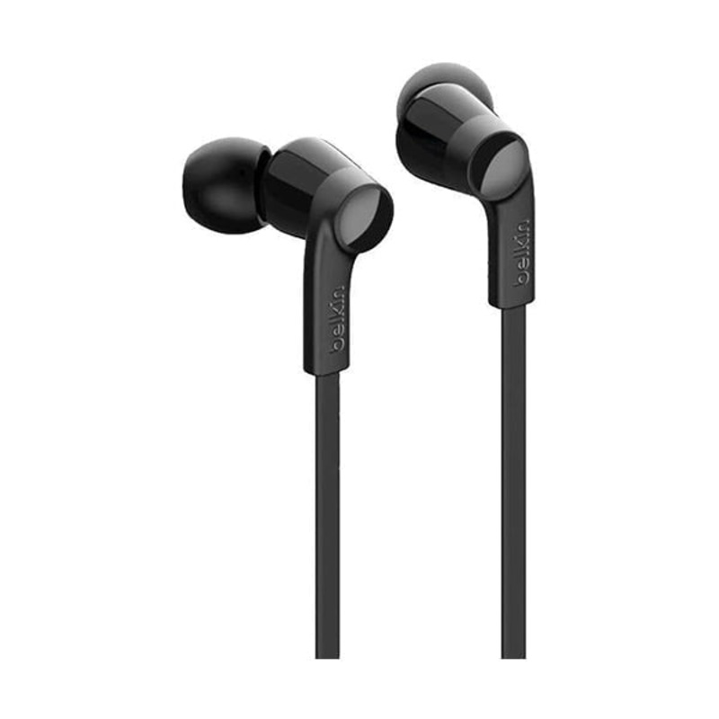 Belkin, G3H0001BTBLK Sound Form Headphones with Lightning Connector, MFi Certified In-Ear Earphones Headset with Microphone, EarBuds with Water & Sweat Resistant for iPhone 13, Pro, Max, 12, Mini, and More