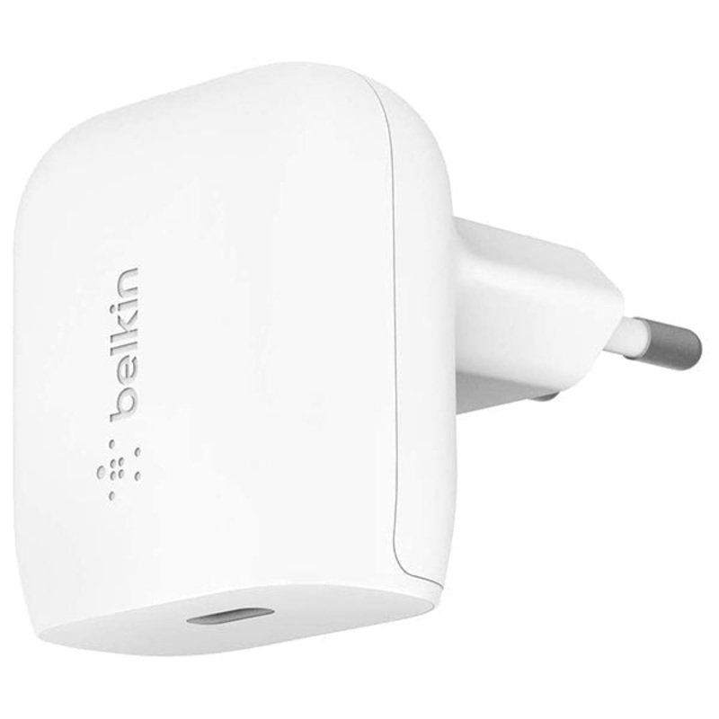 Belkin, WCA003VFWH USB-C Charger 20W Fast Charger for iPhone 13, 13 Pro, 13 Pro Max, 13 mini, 12, 12 Pro/Pro Max, 12 mini, iPad Air 2020, iPad 8th Gen