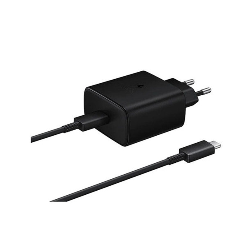 Official Samsung Original 45W PD Adapter, USB-C to USB-C Cable 5A 1M, EP-TA845XWEGAE