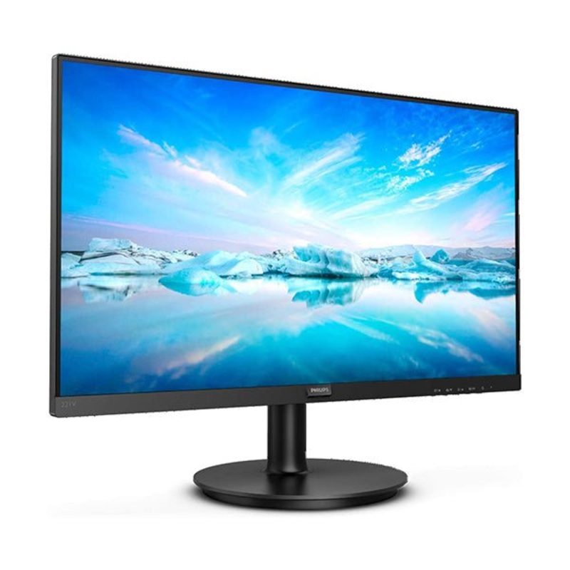 Philips 221V8L-22 inch FHD Monitor, 75Hz, 4ms, VA, LowBlue, Flickerfree (1920 x 1080, 200 cd/m, HDMI/VGA)