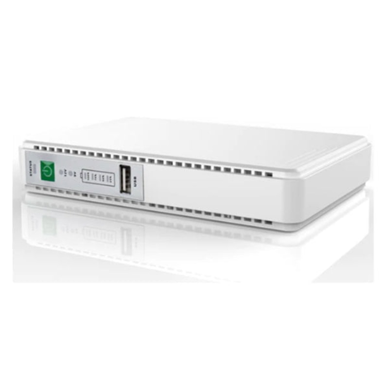 WB Supplies 12000 mAh Mini DC UPS, POE-43IP, 17W, Lan, Poe, DC Output 9V, 12V, POE Port 15V/24V