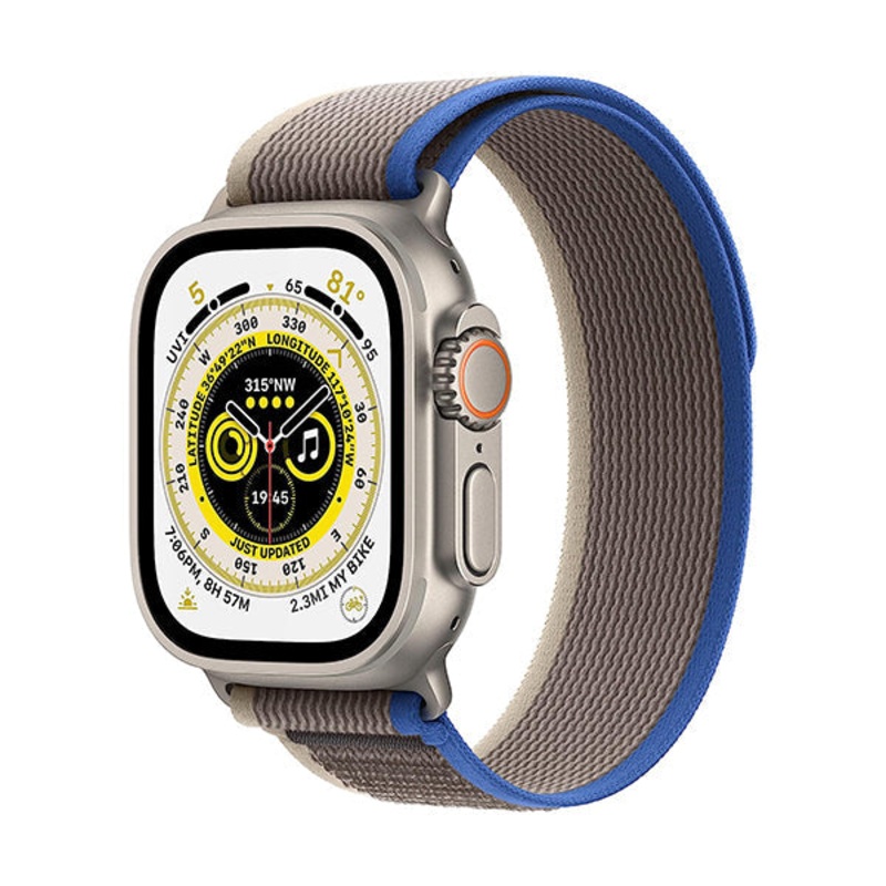 Apple Watch Ultra GPS + Cellular 49mm Smart Watch w/Rugged Titanium Case, Fitness Tracker, Precision GPS, Action Button, Extra-Long Battery Life, Brighter Retina Display