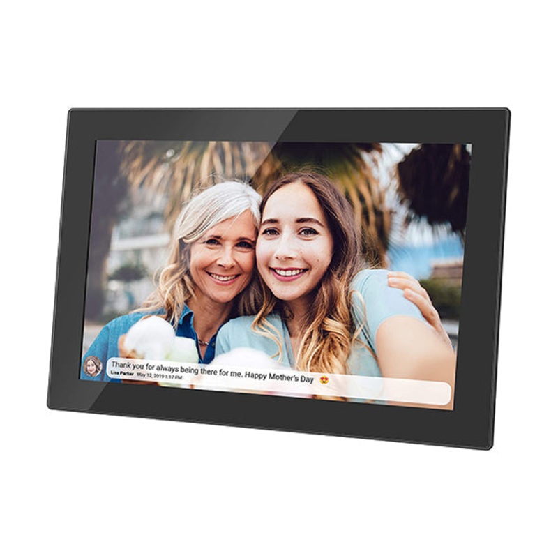Feelcare Frameo Digital WiFi Picture Frame 10 inch, Send Photos or Videos from Anywhere, 16GB Storage,1280×800 IPS HD Display,Touchscreen for Easy Navigation, HN-DPF1003