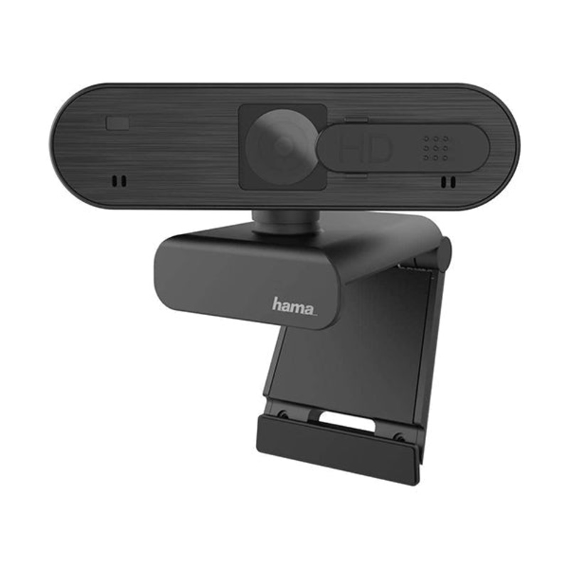 Hama Webcam C-600 Pro | FHD 1080p 30fps, Skype, Youtube, Stereo Microphone, Plug n Play, Spy Protect, Autofocus