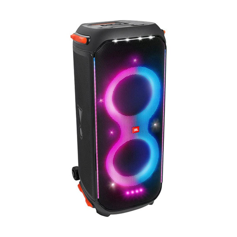 JBL PartyBox 710 Party Speaker with Powerful Sound, Built-in Lights and Extra Deep Bass, IPX4 Splash Proof, App/Bluetooth Connectivity, Made for Everywhere with a Handle and Built-in Wheels
