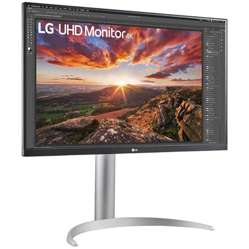 LG 27UP850N-W 27 inch IPS 4K UHD VESA HDR400 Monitor with USB Type-C 2 Pack Bundle with 1 YR CPS Enhanced Protection Pack