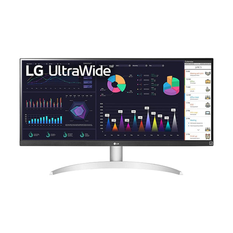 LG 29WQ600-W 29 21:9 UltraWide Full HD (2560 x 1080) 100Hz IPS Monitor, with sRGB 99% Color Gamut with HDR10, USB Type-C, AMD FreeSync, Built in Speakers, 3-Side Virtually Borderless Design
