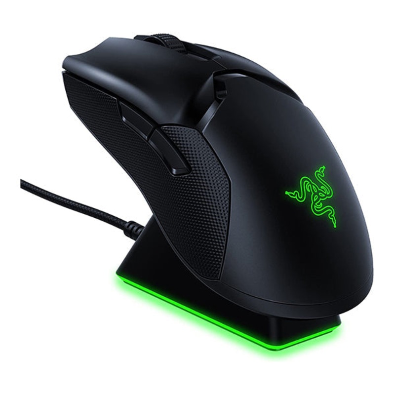 Razer Viper Ultimate Hyperspeed Lightweight Wireless Gaming Mouse & RGB Charging Dock: Fastest Gaming Mouse Switch – 20K DPI Optical Sensor – Chroma Lighting – 8 Programmable Buttons – 70 Hr Battery – RZ01-03050100-R3G1