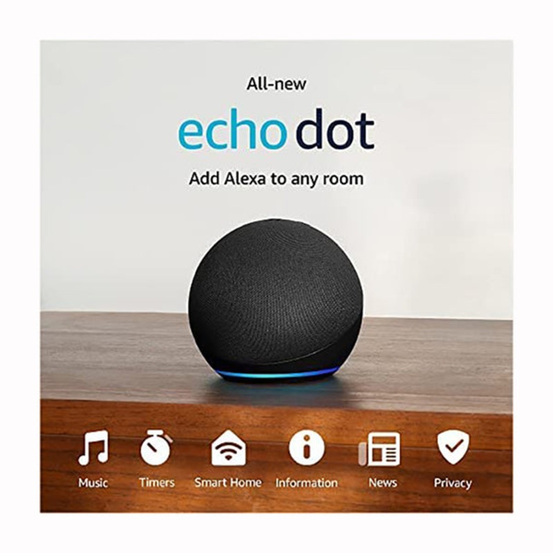 All-New Echo Dot (5th Gen, 2022 release) | Bigger vibrant sound in a compact smart speaker with Alexa