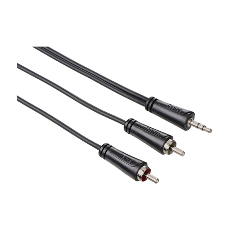 HAMA 122296 Audio Cable, 3.5 mm jack plug – 2 RCA plugs, stereo, 3.0 m