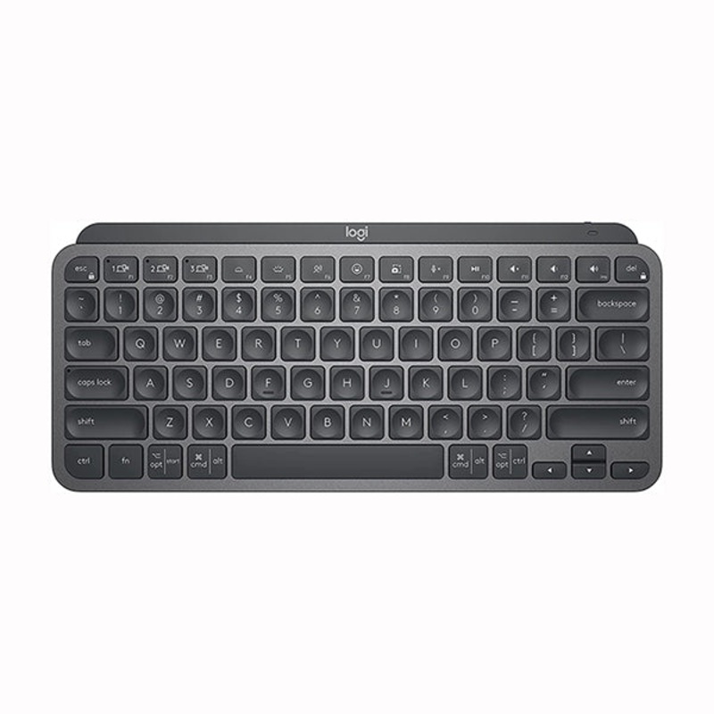 Logitech MX Keys Mini Minimalist Wireless Illuminated Keyboard, Compact, Bluetooth, Backlit, USB-C, Compatible with Apple macOS, iOS, Windows, Linux, Android, Metal Build – 920-010498