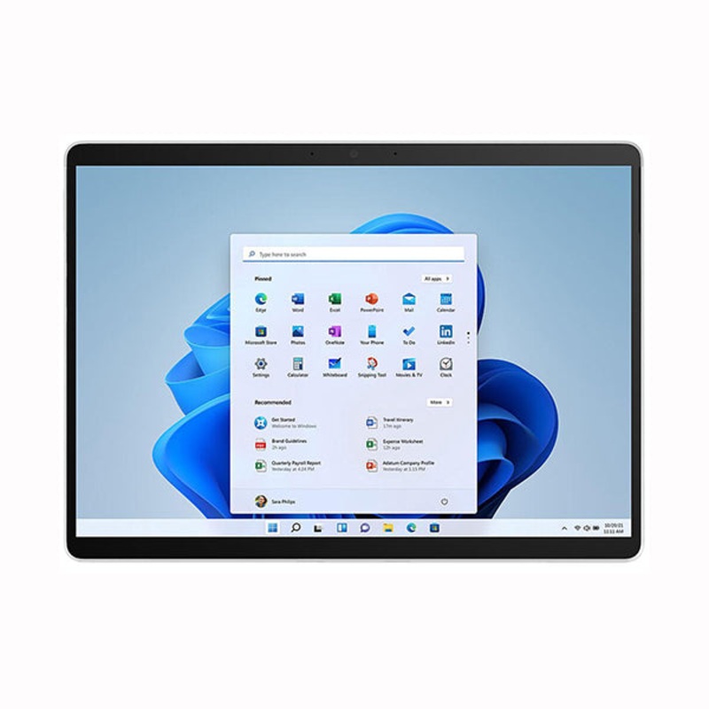 Microsoft Surface Pro X Microsoft SQ1 8GB Memory 256GB SSD Adreno 685 13 Touchscreen 2880 x 1920 Detachable 2-in-1 Laptop Windows 11 Home on ARM E7F-00001