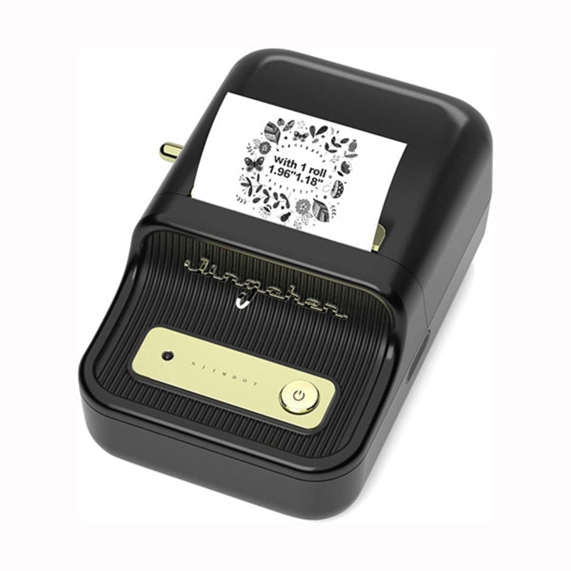 NIIMBOT Label Maker Machine with 1 Roll Free Tape B21 Vintage 2 inches Width Business Thermal Label Printer Price Gun Shipping Label Tag Writer for Home Office Organization Commercial Use