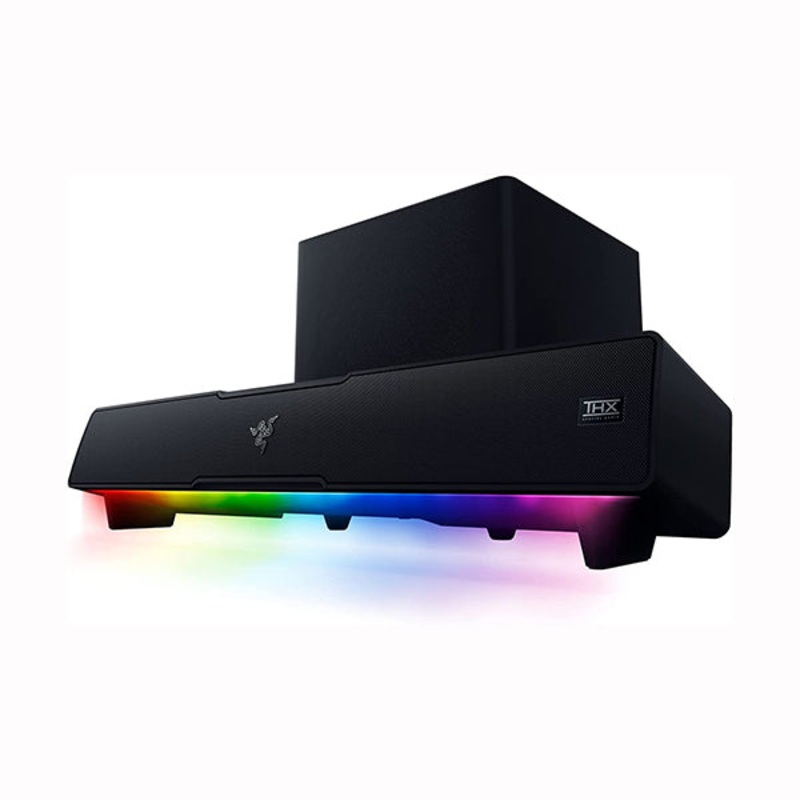 Razer Leviathan V2: Multi-Driver PC Gaming Soundbar with Subwoofer – THX Spatial Audio – Compact Design – Chroma RGB – Bluetooth 5.2 – for PC, Desktop/Laptop, Smartphones, Tablets & Nintendo Switch – RZ05-03920100-R3G1
