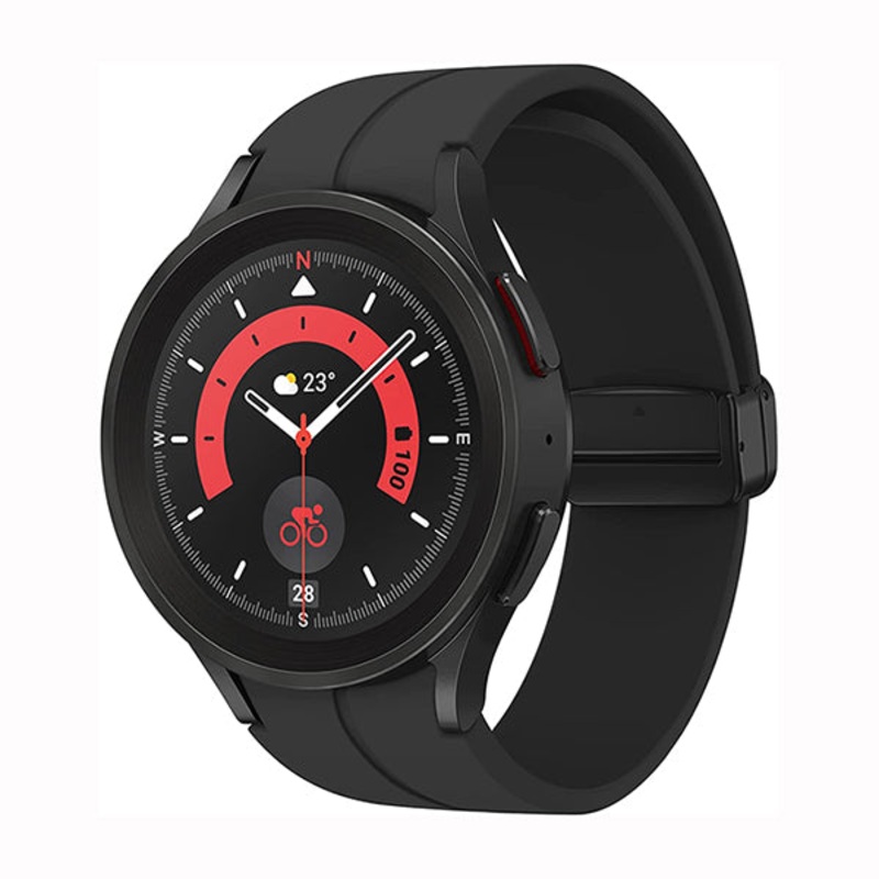 Samsung Galaxy Watch5 Pro 45mm Smartwatch, Body, Health, Fitness & Sleep Tracker, Sapphire Crystal Glass, GPS Route Tracking, Titanium Frame