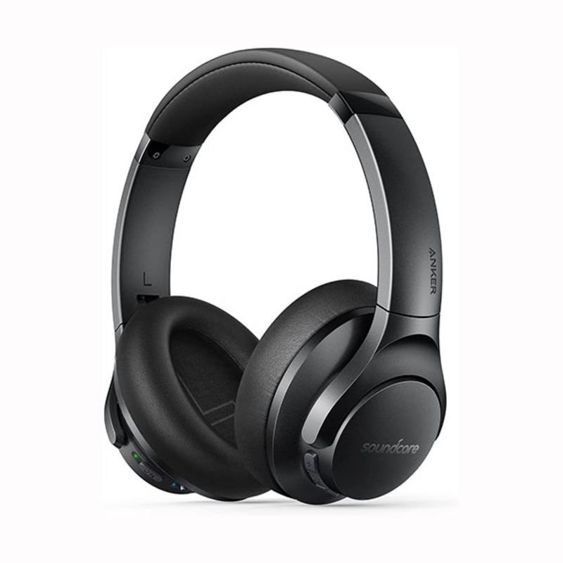 Soundcore by Anker Life Q20+ Active Noise Cancelling Headphones, 40H Playtime, Hi-Res Audio, App, Connect to 2 Devices, Memory Foam Earcups, Bluetooth Headphones for Travel, Home Office