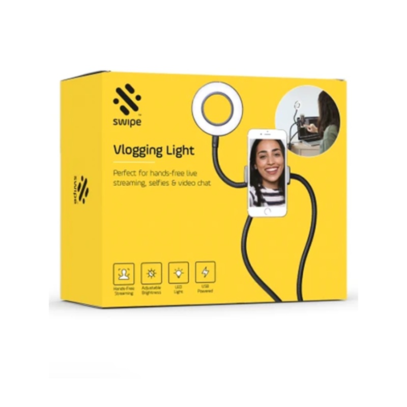 Thumbs Up! Swipe Vlogging Light, Perfect for Hands-free Live Streaming, Selfies & Video Chat
