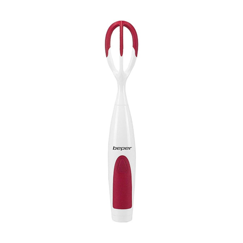 Beper, Automatic Cordless Whisk Battery Operated Detachable Whip And Rubber Speed Button Red, P102SBA006