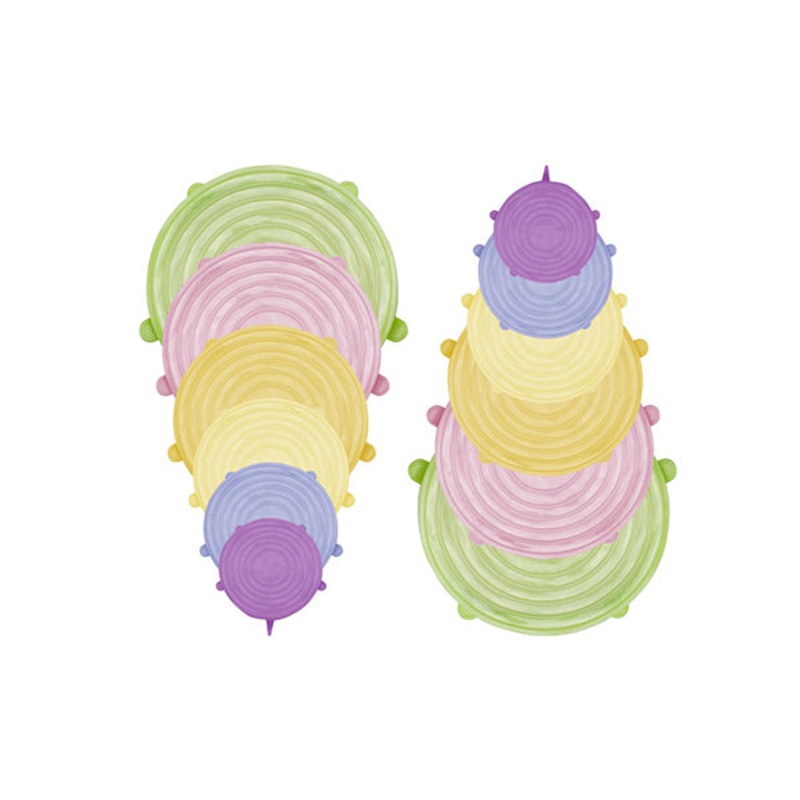 Beper, Lid Set 12Pcs Silicone, C102COC101